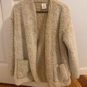 Fuzzy cardigan